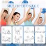 AOOTUERL Ballon Pilates 22cm, Pilates Ballon de Gymnastique, Ballon Fitness Yoga Balle de Gym d'exercice Pilates Ball, Swiss Bal