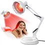 Zrwuldu Lampe Infrarouge Chauffante 100W Lumière Rouge Lampe à Chaleur par la Lumière Infrarouge Avec Minuterie et 10 Niveaux de