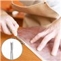 outils de travail bord en cuir en acier inoxydable po