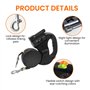 Laisse Chien Enrouleur, 300CM Laisse Rétractable pour Chien, Laisse pour Chien Rétractable, Laisse Double pour Chien, Laisse Enr