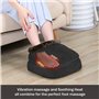 Snailax 3-en-1 Masseur de Pieds Chauffant et Vibrant, Massage du Dos avec Chaleur, Coussin Chauffant rapide et 5 modes de massag