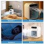 Climatiseur Portable, Climatiseur Mobile Silencieux 500ml, 15° Oscillation, 2 Modes de Brumisation, Clim Portable Rechargeable U