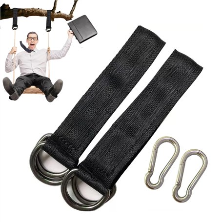 2 Pièces Sangles de Balançoire D'arbre Sangles Suspendues Accessoires de Balançoire Kit de Suspension pour Balançoire D'arbre de