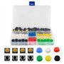 YIXISI 120 pièces (12 x 12 x 7.3mm) Interrupteurs à bouton-poussoir tactiles