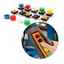 YIXISI 120 pièces (12 x 12 x 7.3mm) Interrupteurs à bouton-poussoir tactiles, Kit d'assortiment d'interrupteurs, bouton-poussoir