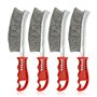 WIYETY Lot de 4 brosses métalliques : brosse en acier inoxydable