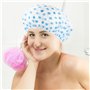 4 Pièces Bonnet De Douche Bonnet de Bain élastiques Chapeau Réutilisables avec Des Bandes Élastiques Pour Femmes Filles Douche S