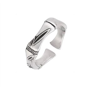 KONFEN Bague Ajustable Argent Homme, Feuilles Bague Reglable Ouverte, Une Bague Pouce Anneau Bagues Reglables Orteil Bijoux Simp KONFEN Bague Ajustable Argent Homme