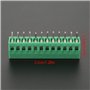 Samfox Bornier Pas 2,54-Samfox Connecteur de Bornier pour Carte de Circuit Imprimé - Connecteur de Bornier à Vis de 12 pas de 2,