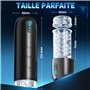 Masturbeuse Homme Sex Toys, Masturbateurs Masculins Mains Libres avec 7 Modes d'aspiration et 7 Modes de Rotation, Masturbateur 