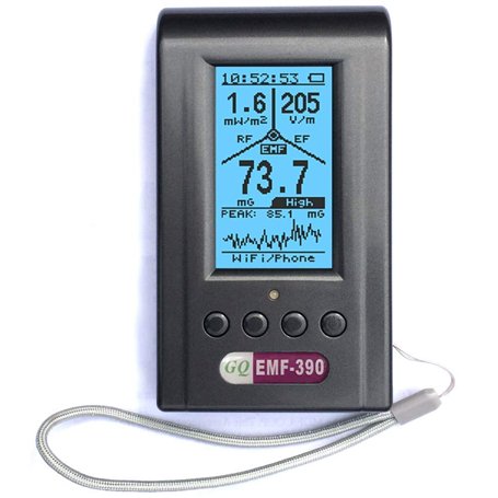 Advanced GQ EMF-390 Multi-Field Electromagnetic Radiation Detector 3-in-1 EMF ELF Meter & RF Spectrum Analyzer