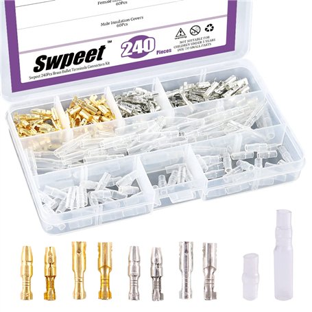 Swpeet Kit de 240 connecteurs en forme de balle