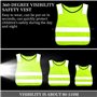 EASYKEENECOM Lot de 9 gilets de sécurité pour enfants - Gilet de sécurité pour enfants - Gilet réfléchissant pour enfants - Pour