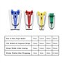 Appareils à Biais 4 Tailles Biais de Couture avec Épingles à Coudre & Pieds-de-biche Machine & Poinçon & Clips Pinces pour 6mm/1