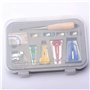 Appareils à Biais 4 Tailles Biais de Couture avec Épingles à Coudre & Pieds-de-biche Machine & Poinçon & Clips Pinces pour 6mm/1