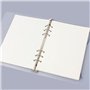 4 Pièces Couverture de Classeur A5 Transparent Couverture de Protection 6 Anneaux Papier Rechargeable A5 Classeur Couverture Pla