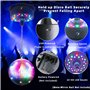 Remote Control 5 RPM-9 RPM Adjustable Mirror Ball Rotating Motor with 24 RGB Led Light for 4 6 8 12" Disco Balls (Not Include) f