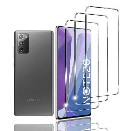 Zicurz 3 Pièces Verre Trempé pour Samsung Galaxy Note 20 4G/5G Film Protection écran