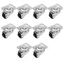 Lot de 10 petites roulettes pivotantes à 360° de 12 mm avec roulement à billes pour petits meubles