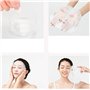100 Pcs Papier Facial Masque Masque, Blanc Masque Facial en Coton, Masque Facial en Papier Compress Masque Visage diy Soins de l