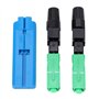 100 pièces Adaptateur de connexion Connecteurs pour fibres optiques Connecteurs SC rapide de connecteur de fibre optique incorpo