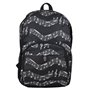 PUNK Sac à dos d’écolier à motifs de notes de musique