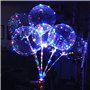 Phyooest Ballon Lumineux LED avec Bâtons, 10 Réutilisable LED Ballon de Deco Mariage, 20 Pouces Ballons de Saint-Valentin, Ballo