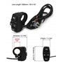 QWORK® 22mm Interrupteur de Guidon Moto - 3 en 1 - Commutateur de Phare/Clignotant/Klaxon pour Moto, Vélo Électrique, VTT, Scoot