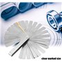 LiFangSotre Stainless Steel Feeler GaugeJauge d'épaisseur,Jauge d'épaisseur en Acier Inoxydable,L'outil de Mesure d'écart métriq