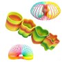 LiFangSotre 4PCS Rainbow Circle Spirale Arc-en-Ciel Ressort