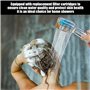 1 Douche À Pales De Ventilateur, 1 Filtre De Remplacement, Douche À Hélice, Douche Suralimentée À Économie D'Eau, Pomme De Douch