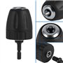 3/8"-24UNF Mandrin Porte Foret sans Clé,Adaptateur de mandrin hexagonal 1 x 1/4" - Plage de diamètre de mandrin: 0.8mm à 10mm -