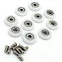 YuanQian - Lot de 10 roulettes de rechange pour porte de douche - Diamètre : 22 mm