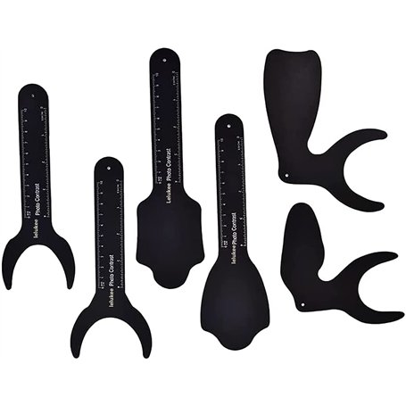 6 pièces Fond Dentaire Photo Contraste Conseil Dentaire Photographie Fond dent Prise de Vue Ensembles de plaques Absorbant la lu