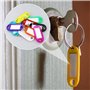 Porte-Clés en Plastique 6 Couleurs