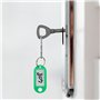 24 Porte Clef Etiquette, Porte-Clés en Plastique 6 Couleurs, Porte clés couleur étiquette Inscriptibles pour clés de maison, éti