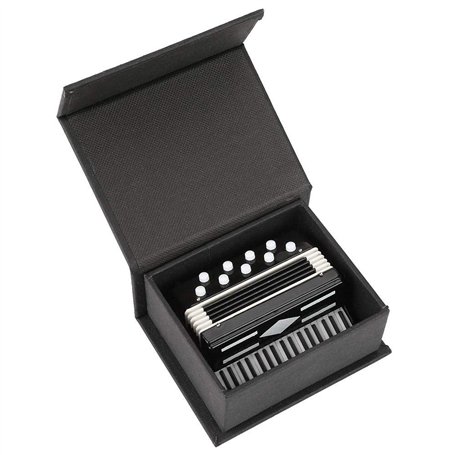 Hztyyier Miniature accordéon modèle Mini Miniature Instrument de Musique décoration avec étui de Rangement pour la Maison Orneme