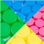 Supvox Lot de 100 Bouchons de Bouteilles en Plastique Multicolores pour Les projets d'artisanat des Enfants