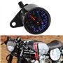 Odomètre de Moto, rétroéclairage LED 12 V Moto Double tachymètre Odomètre Compteur de Vitesse Kit de jauge Cafe Racer
