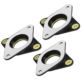 Amortisseur de vibrations en acier et caoutchouc NEMA 17 avec vis M3