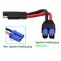 GINTOOYUN Câble EC5 vers SAE, fiche EC5 F/M vers connecteur SAE, câble d'alimentation automobile 10AWG pour batteries de panneau