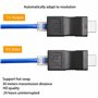 YAODHAOD Extendeur RJ45 HDMI 1.4,sur câble Simple Ethernet LAN RJ45 CAT5E CAT6 - Distance d'application jusqu'à 30 m,pour HDTV H