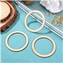 SUPVOX 50 PièCes Anneaux En Bois DéCoratifs, Copeaux De Bois Ronds Pour Bricolage, DéCoration De FêTes, Arbre De NoëL, Taille 7.