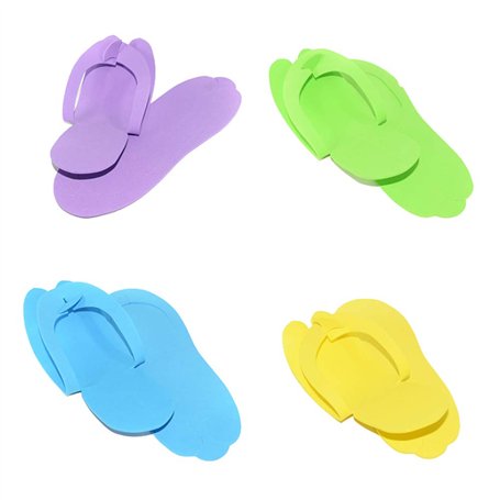 Lot de 10 paires de chaussons jetables en mousse EVA taille réglable pour nail art