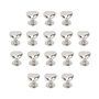 HEALLILY 20 Pcs Rivets en Cuir en Métal en Forme de Coeur Rivet Goujons Décoratif Spot Bouton Rivets Bricolage Bouton Goujons Vê