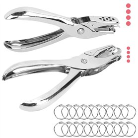 NIUQIGE Perforatrice de Papier - Lot de 2 avec Diamètres de Trou de 3mm et 6mm - Accessoire Bureau pour Étiquettes, Scrapbooking NIUQIGE Perforatrice de Papier - Lot de 2 avec Diamètres de Trou de 3mm et 6mm - Accessoire Bureau pour Étiquettes