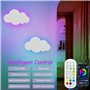 LED Applique Murale Chambre Enfant RGB Dimmable Lampe Murale avec Télécommande et APP Veilleuse Moderne RGB à Intensité Variable