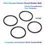 Lot de 4 courroies rondes en caoutchouc pour aspirateur (circonférence 330 mm, épaisseur 7 mm) 66100/30563B compatible avec aspi