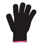 O5O2 Gant de Protection Contre La Chaleur - Professionnel Anti-Chaleur pour Coiffure et Cheveux - 1 Pièce (Noir)
