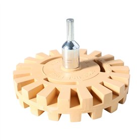 ZCYKJ Gomme professionnelle extra épaisse de 25 mm pour enlever les décalcomanies - 10 cm de diamètre - Avec adaptateur de perce